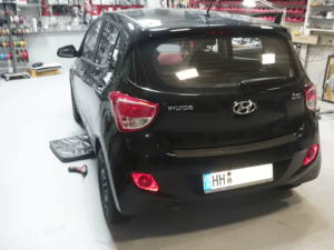 Hyundai i10 Car-HiFi Einbaubeispiel von Finsterwalder Elektronik