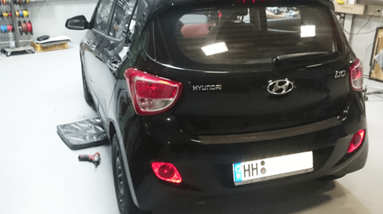 Hyundai i10 Car-HiFi Einbaubeispiel von Finsterwalder Elektronik