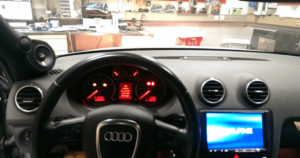 Ampire HiFi Einbaubeispiel im Audi A3